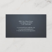 Dubbele Spiraal Nautilus Shell Visitekaartje (Achterkant)