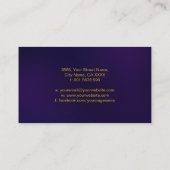 Dubbele spiraal symbool van balans -  Golden Visitekaartje (Achterkant)