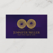 Dubbele spiraal symbool van balans -  Golden Visitekaartje (Voorkant)