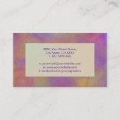 Dubbele spiraal Symbool van Balans - Regenboog str Visitekaartje (Achterkant)