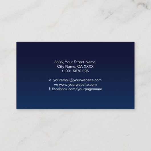 Dubbele spiraal symbool van evenwicht - minimale w visitekaartje (Achterkant)