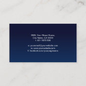 Dubbele spiraal symbool van evenwicht - minimale w visitekaartje (Achterkant)