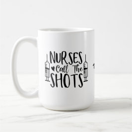 Dubbele spuit Verpleegkundigen noemen de Shots Gra Koffiemok