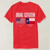 Dubbele staatsburger sms't onafhankelijkheids-vrij t-shirt (Design voorkant)