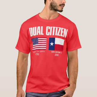 Dubbele staatsburger sms't onafhankelijkheids-vrij t-shirt