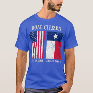 Dubbele staatsburger van de Verenigde Staten en Te T-shirt