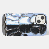 Dubbele standaardspecht iPhone hoesje (Achterkant horizontaal)