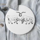 Dubbele Stier Ronde Button 6,0 Cm (In situ)