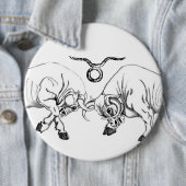 Dubbele Stier Ronde Button 6,0 Cm (In situ)