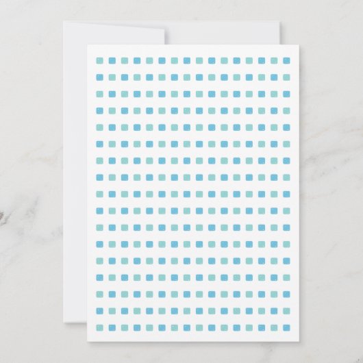 Dubbele storting van Baby shower met tweekleppige  Kaart (Achterkant)