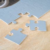 Dubbele straalmotoren in blauwe lucht legpuzzel (Zijkant)