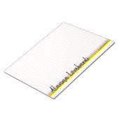 Dubbele Stripe Script Grid Memo Pad Notitieblok (Schuin)