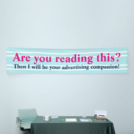 Dubbele Stripes wit transparant + uw ideeën Spandoek (Beurs)