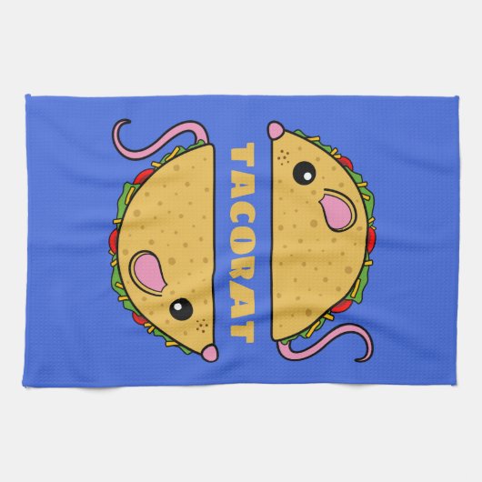 Dubbele Taco Rat Keukenhanddoek (Horizontaal)