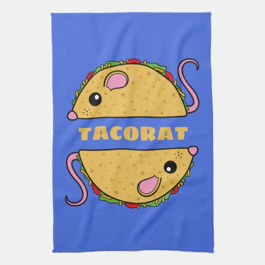 Dubbele Taco Rat Keukenhanddoek (Verticaal)