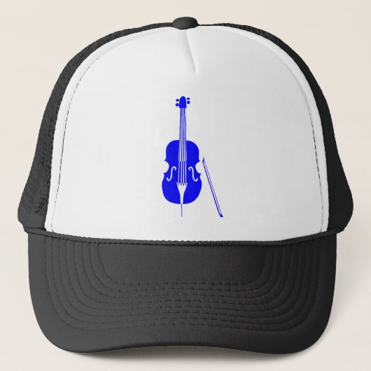 Dubbele tas - blauw trucker pet (Voorkant)
