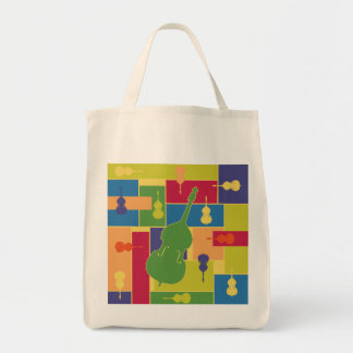 Dubbele tas met kleurenblokken