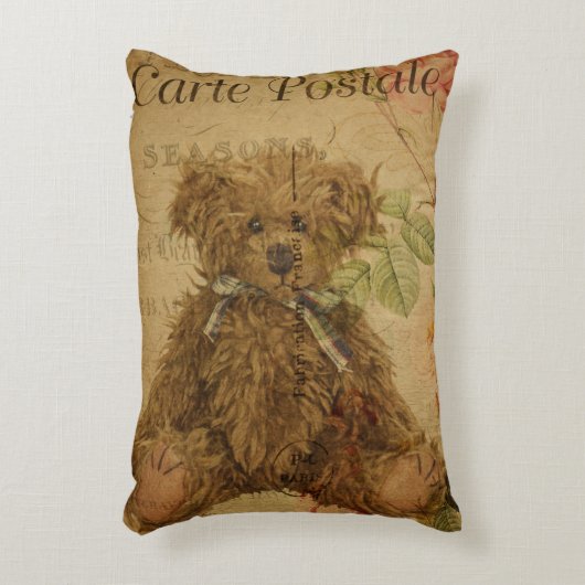 Dubbele  Teddy Bear Briefkaart Nursery Accent Kussen (Voorkant(Verticaal))