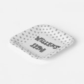 Dubbele tekst Tiener Jongen Verjaardagsfeest Papieren Bordje (Gebogen)