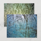 Dubbele textuur Uitnodiging, Plain texture art Kaart (Voorkant / Achterkant)