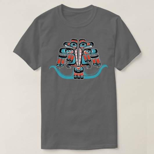 Dubbele Thunderbird Native American Haida Tribe Ar T-shirt (Design voorkant)