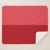 Dubbele Tomaat Rood Sherpa Deken – Aanpasbaar (Voorkant (horizontaal))