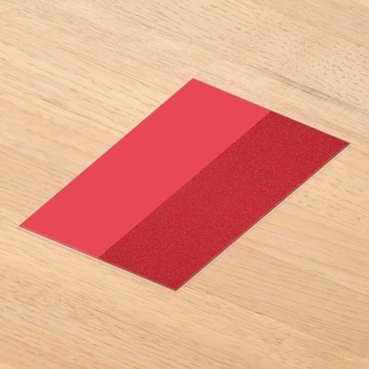 Dubbele Tone Tomaat Rood Acryl Uitnodiging (Custom (Laagn)