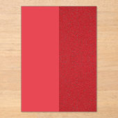 Dubbele Tone Tomaat Rood Acryl Uitnodiging (Custom (Voorkant)