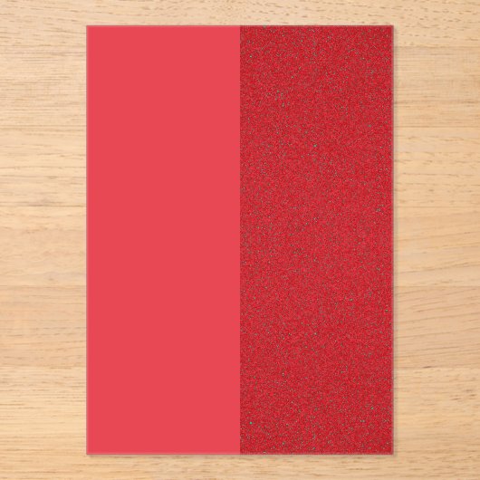 Dubbele Tone Tomaat Rood Acryl Uitnodiging (Custom (Voorkant)