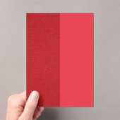 Dubbele Tone Tomaat Rood Acryl Uitnodiging (Custom (Insitu (Draagbaar))