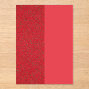 Dubbele Tone Tomaat Rood Acryl Uitnodiging (Custom