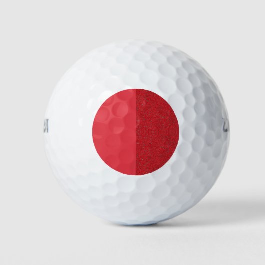 Dubbele Tone Tomaat Rood Custom Golf Balls Golfballen (Voorkant)
