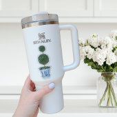 Dubbele Topiary Tree Chinoiserie Vinyl Sticker