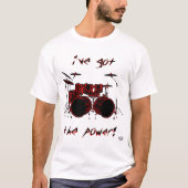 Dubbele trommelkracht! t-shirt (Voorkant)