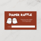 Dubbele Trouble Twins Baby shower Luier Raffle Informatiekaartje (Voorkant)