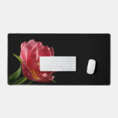 Dubbele tulp bloeit mooi lente bloem foto bureaumat (Keyboard & Muis)