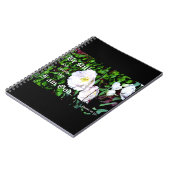 Dubbele Tulpen Psalm 46:10 Notitieboek (Linkerzijde)