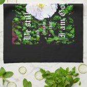 Dubbele Tulpen Psalm 46:10 Theedoek (Gevouwen)