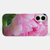 Dubbele Tulpenbloem met dauwdruppels Case-Mate iPhone Case (Achterkant (horizontaal))