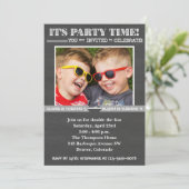 Dubbele uitnodiging op zondag | Gezamenlijke uitno (Staand voorkant)