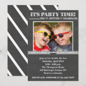 Dubbele uitnodiging op zondag | Gezamenlijke uitno (Voorkant / Achterkant)