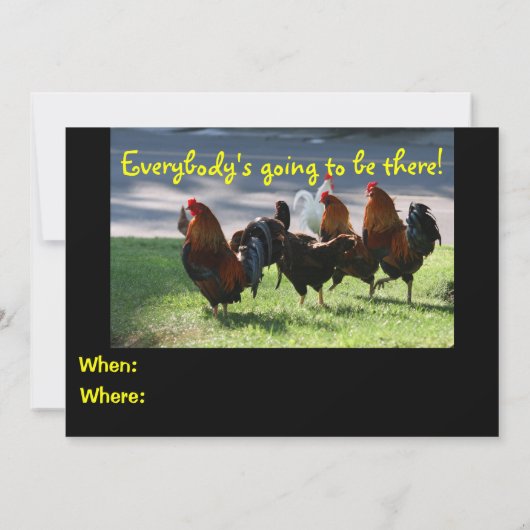 Dubbele uitnodiging, rooster kaart (Achterkant)