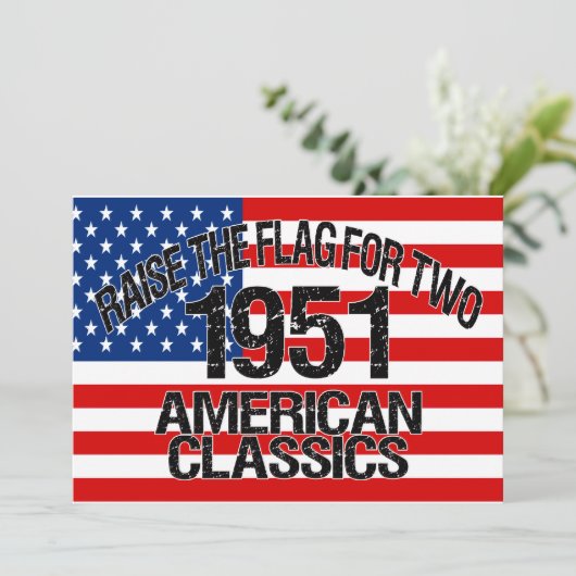 Dubbele uitnodiging uit 1951 (Staand voorkant)