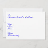 Dubbele uitnodiging uit 1951 (Achterkant)