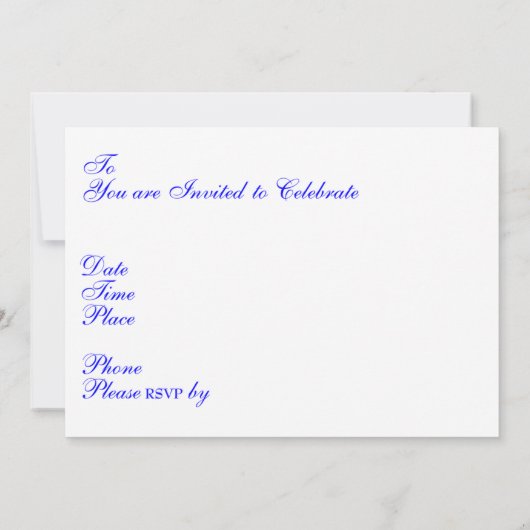 Dubbele uitnodiging uit 1951 (Achterkant)