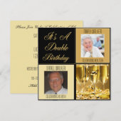 Dubbele uitnodiging van de Partij van de Dagen voo (Voorkant / Achterkant)