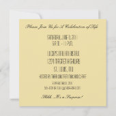 Dubbele uitnodiging van de Partij van de Dagen voo (Achterkant)