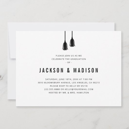 Dubbele uitnodiging van Tassel-partij bij het Afst (Achterkant)