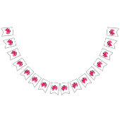 Dubbele Valentijnsdag-bundelbanner Vlaggetjes (Alle)