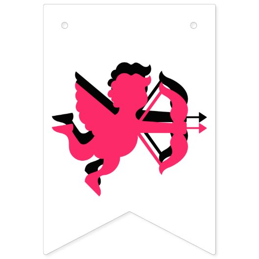 Dubbele Valentijnsdag-bundelbanner Vlaggetjes (Eerste vlag)